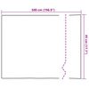 vidaXL Statisches Fensterfolie Bambus-Muster 45 x 500 cm PVC