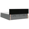 vidaXL Ottoman-Bett mit Matratzen & LEDs Dunkelgrau 200x200 cm Stoff