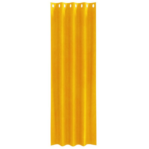 vidaXL Verdunkelungsvorh&auml;nge 2 pcs Senfgelb 140 x 260 cm Samt