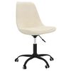 vidaXL Esszimmerst&uuml;hle 2 Stk. Drehbar Creme Stoff