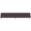 vidaXL Boxspringbett mit Matratze Dunkelbraun 90 x 200 cm Stoff
