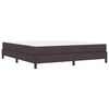 vidaXL Boxspringbett mit Matratze Dunkelbraun 180 x 200 cm Stoff