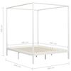 vidaXL Himmelbett-Gestell 4 Schubladen Wei&szlig; Kiefernholz 180x200cm