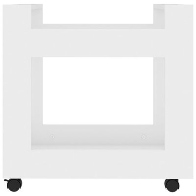 vidaXL Bürowagen Weiß 60x45x60 cm Holzwerkstoff