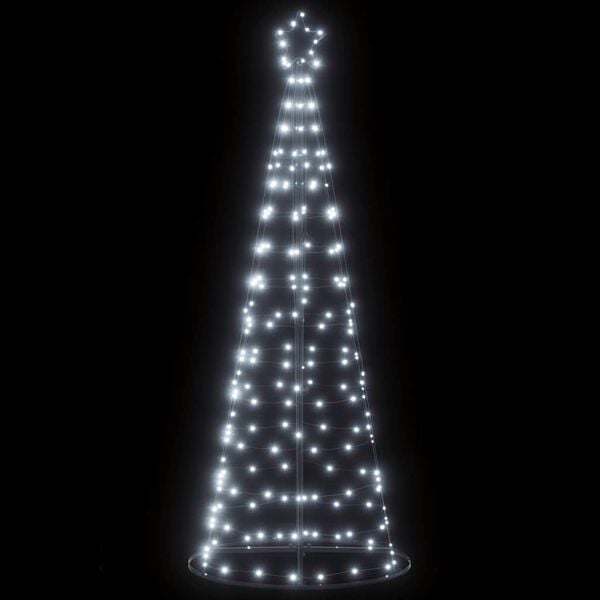 vidaXL LED Weihnachtsbaum 200 LEDs Kaltwei&szlig; 180 cm