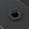 vidaXL Wandregale 2 Stk. 100x40x3 cm Schwarz Edelstahl