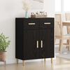 vidaXL Sideboard Schwarz Eichen-Optik 34 x 69,5 x 89 cm Holzwerkstoff