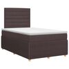 vidaXL Boxspringbett mit Matratze Dunkelbraun 120 x 190 cm Stoff