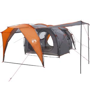 vidaXL Tunnelzelt Grau und Orange 562 x 265 x 216 cm