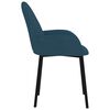 vidaXL Esszimmerst&uuml;hle 2 Stk. Blau Samt