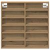 vidaXL Vitrine mit Regal Artisan-Eiche 60 x 8,5 x 58 cm Holzwerkstoff