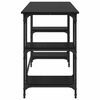 vidaXL Schreibtisch mit Regal Schwarz Eichen-Optik 140 x 50 x 75 cm
