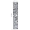 vidaXL Teppichl&auml;ufer BCF Orientalisch Grau 80x500 cm