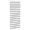 vidaXL Doppelrollo Hellgrau 95x230 cm Stoffbreite 90,9 cm Polyester