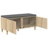 vidaXL Flurbank mit Kissen mit Speicher Sonoma-Eiche 60 x 38 x 46 cm