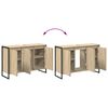 vidaXL Badezimmerschrank mit T&uuml;r Sonoma 90 x 30 x 60 cm Holzwerkstoff