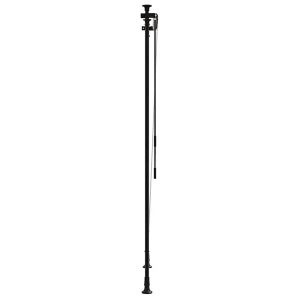 vidaXL Au&szlig;enrollo Gelb und Wei&szlig; 120x270 cm Stoff und Stahl
