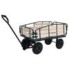 vidaXL Gartenwagen Metall und Holz 250 kg