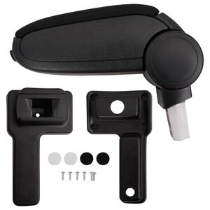 vidaXL Auto-Armlehne f&uuml;r VW Golf MK4 (1999&ndash;2004) Schwarz 14,5x32x(27&ndash;46) cm ABS