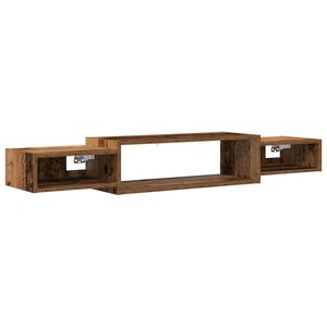 vidaXL Wandmontierter TV-Schrank Altholz 140 x 28 x 21 cm