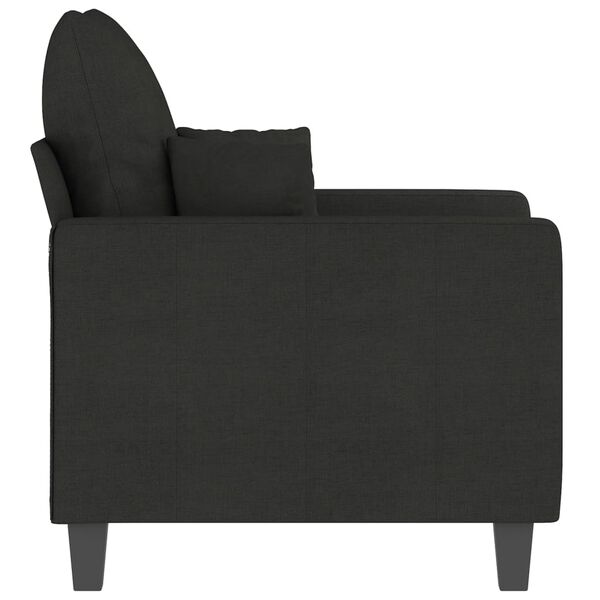 vidaXL Sessel Schwarz 60 cm Stoff