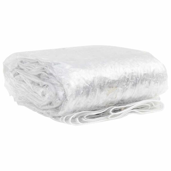 vidaXL Transparente Plane mit &Ouml;sen 5x12 m PVC