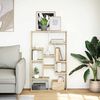 vidaXL B&uuml;cherregal Sonoma-Eiche 72x20x120,5 cm Holzwerkstoff