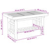 vidaXL Couchtisch 70x45x36 cm Bambus