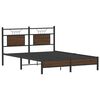 vidaXL Bettgestell ohne Matratze Braun Eiche 140x200 cm Holzwerkstoff