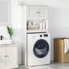 vidaXL Waschmaschinen-Schrank mit Regal VIGO Wei&szlig; und Antikwei&szlig;