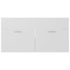 vidaXL Waschbeckenunterschrank Wei&szlig; 90x38,5x46 cm Holzwerkstoff