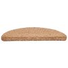 vidaXL Stufenmatten 20 Stk. 56x17x3 cm Beige Halbrund