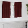 vidaXL Verdunkelungsvorh&auml;nge 2 pcs Weinrot 140 x 140 cm Samt