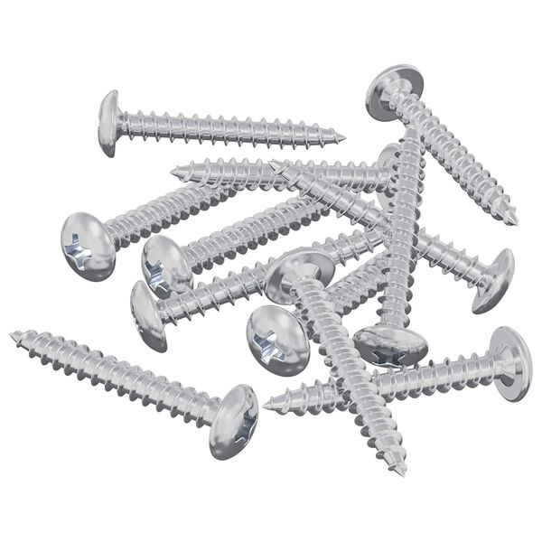 vidaXL Holzschrauben 8451 pcs Silber Stahl