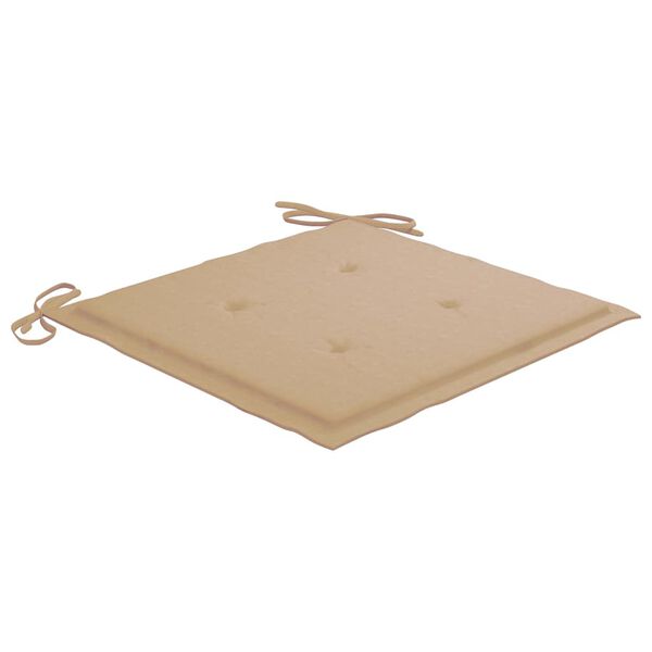 vidaXL Klappbare Gartenst&uuml;hle 4 Stk. mit Kissen Massivholz Akazie