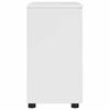 vidaXL Badezimmerschrank mit Speicher Hochglanz Wei&szlig; 61 x 35 x 64 cm