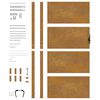 vidaXL Gartentor 100x200 cm Cortenstahl