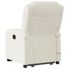 vidaXL Massagesessel mit Aufstehhilfe Creme Samt