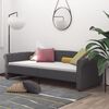 vidaXL Tagesbett mit Matratze USB Dunkelgrau Stoff 90x200 cm