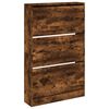 vidaXL Schuhschrank R&auml;uchereiche 80x21x125,5 cm Holzwerkstoff