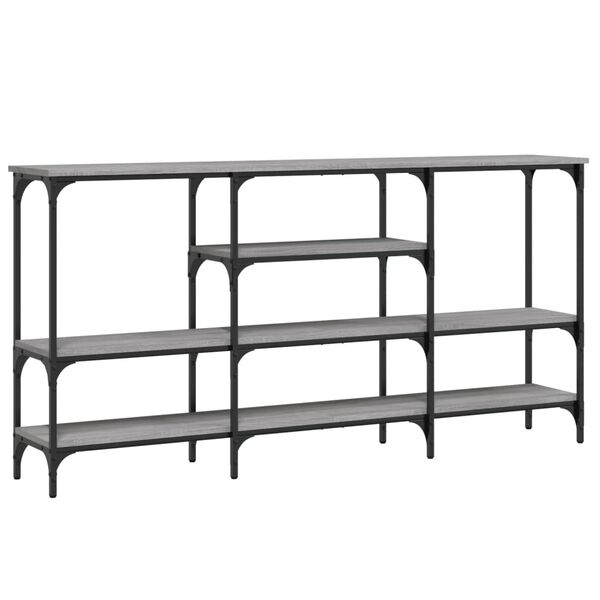 vidaXL Konsolentisch Grau Sonoma 160x29x80 cm Holzwerkstoff
