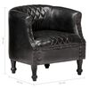 vidaXL Sessel Schwarz 62 x 58 x 65 cm Echtleder