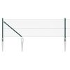 vidaXL Zaunpfosten Gr&uuml;n 10 x 0,6 m (16 x 16 mm Netz) Stahl und PVC
