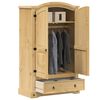 vidaXL Kleiderschrank „Corona“ 101x52x170 cm Massivholz Kiefer