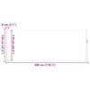 vidaXL Ausziehbare Seitenmarkise 120x300 cm Rot