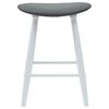vidaXL Esszimmerst&uuml;hle 2 pcs Wei&szlig; 46 x 37 x 63 cm Massives Gummiholz
