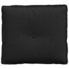 vidaXL R&uuml;ckenkissen Schwarz 50 x 19 x 45 cm Stoff