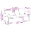 vidaXL Sofa 2 pcs Dunkelgr&uuml;n