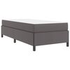 vidaXL Bettrahmen mit Matratze Grau 80 x 200 cm Stoff
