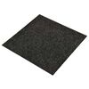 vidaXL Teppich 20 pcs Schwarz 50 x 50 x 0,5 cm Bitumen